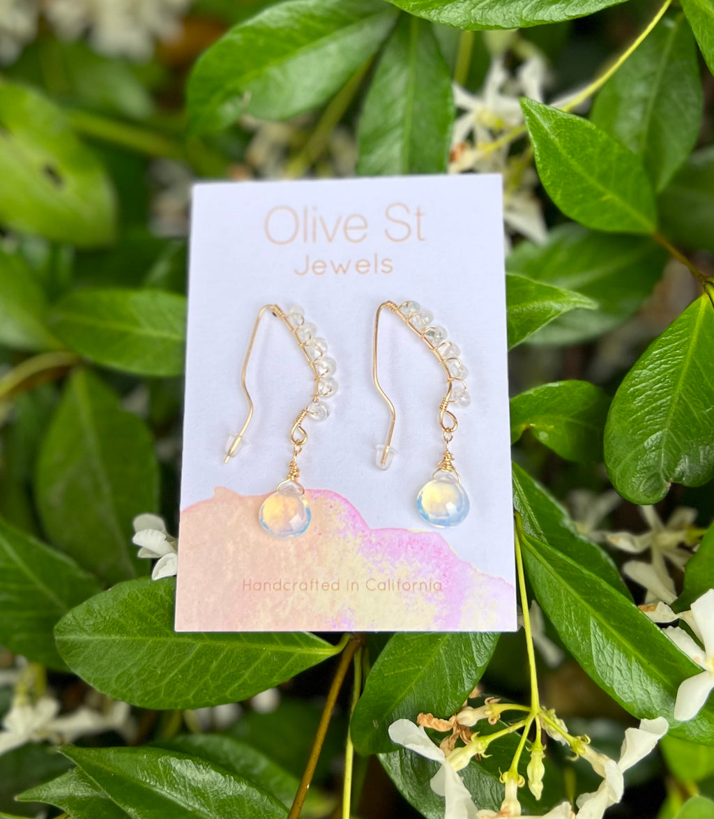 Opalite Threader Earrings