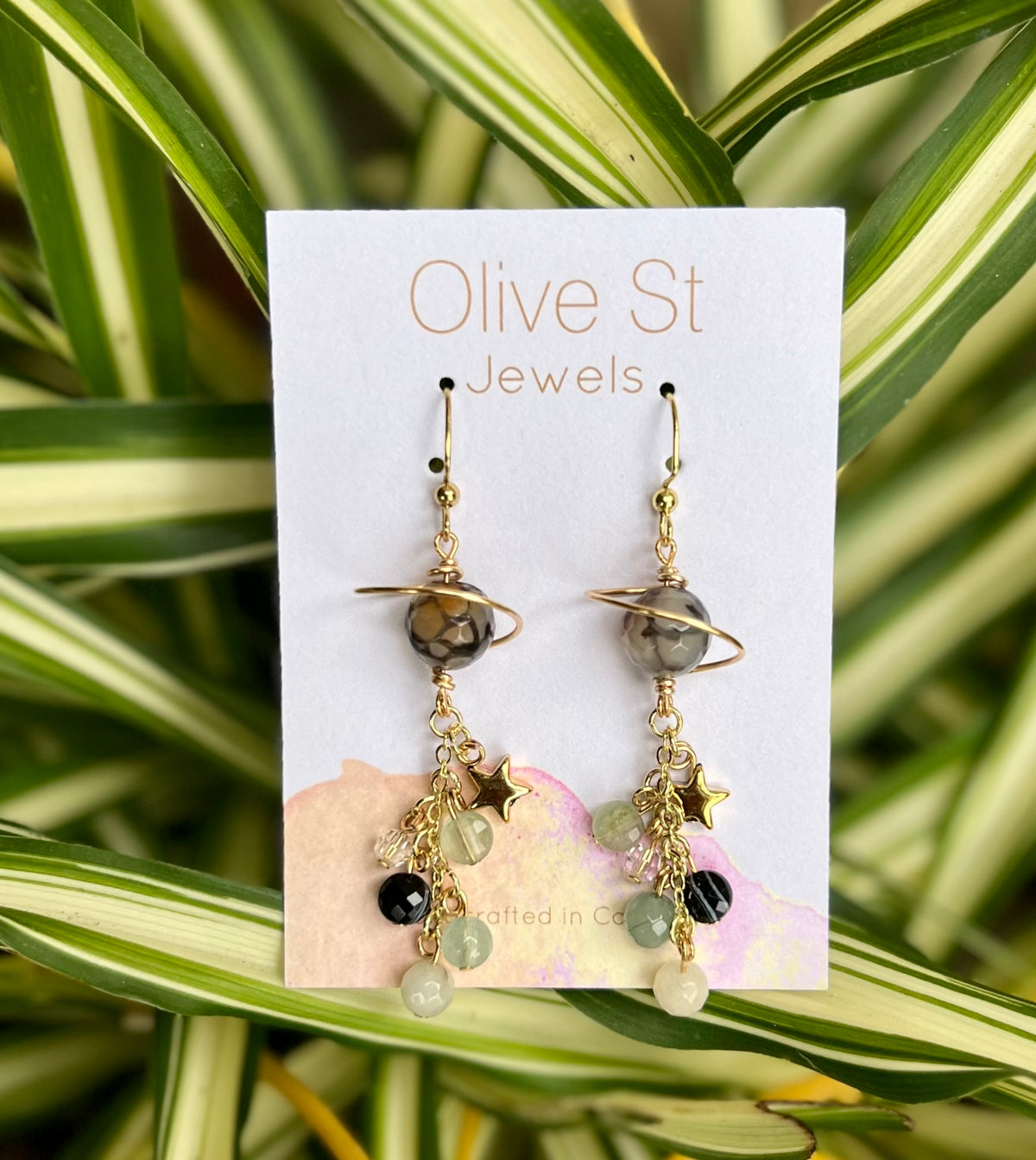 Planetary Drop Earrings