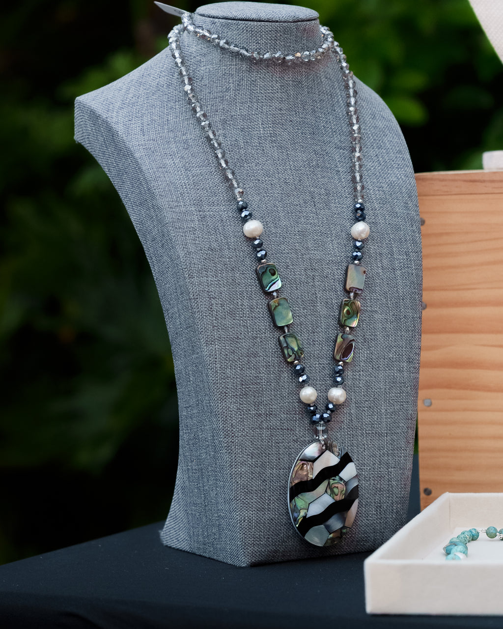 Abalone | Pearl Pendant Necklace