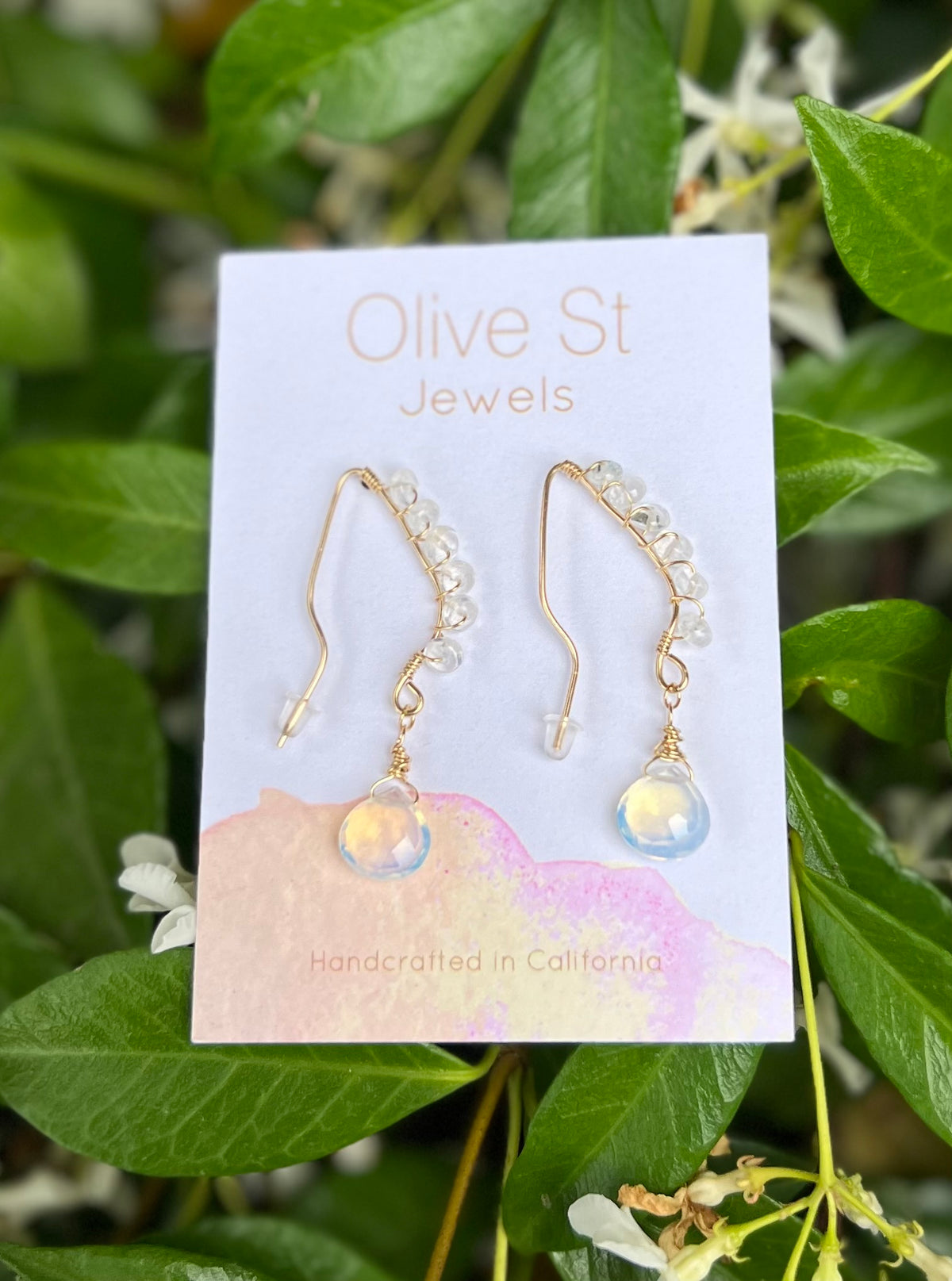 Opalite Threader Earrings